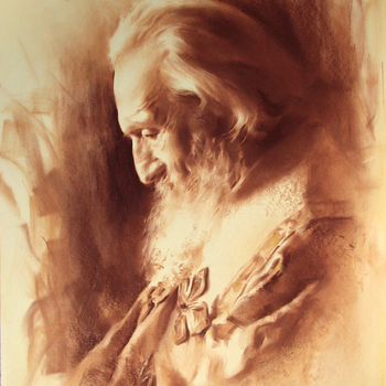 Patriarch Pavle 7, portrait by Portreti, Sretenovic Miroljub