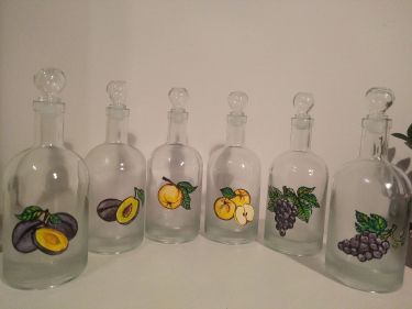 Brandy bottles