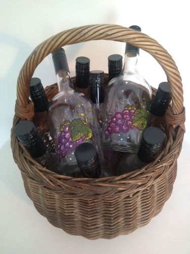 Brandy bottles-grape