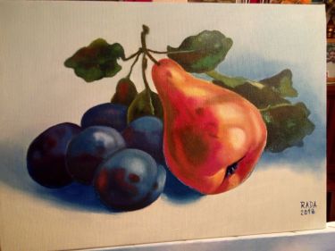 Pear and plums,  by Stevanović Rada