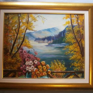 Autumn in river,  by Stevanović Rada