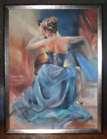 Girl Playing the Double Bass,  by Savić Svetlana