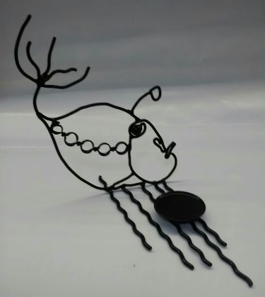 `Riba lampion`-svećnjak-skulptura by Novakov Goran