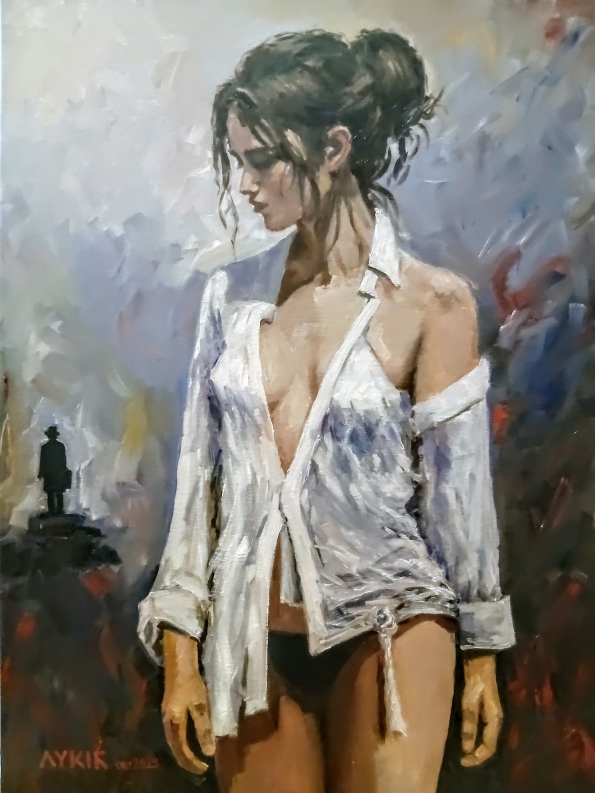 the girl in white