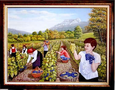 Grape harvest by Milenović Božidar