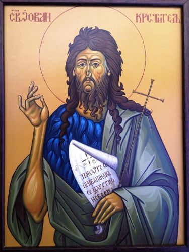 Icon st. John Baptist by Djukic Borisav