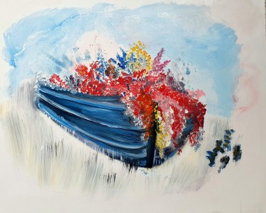 The Flowers Boat by Vujovic Aleksandra