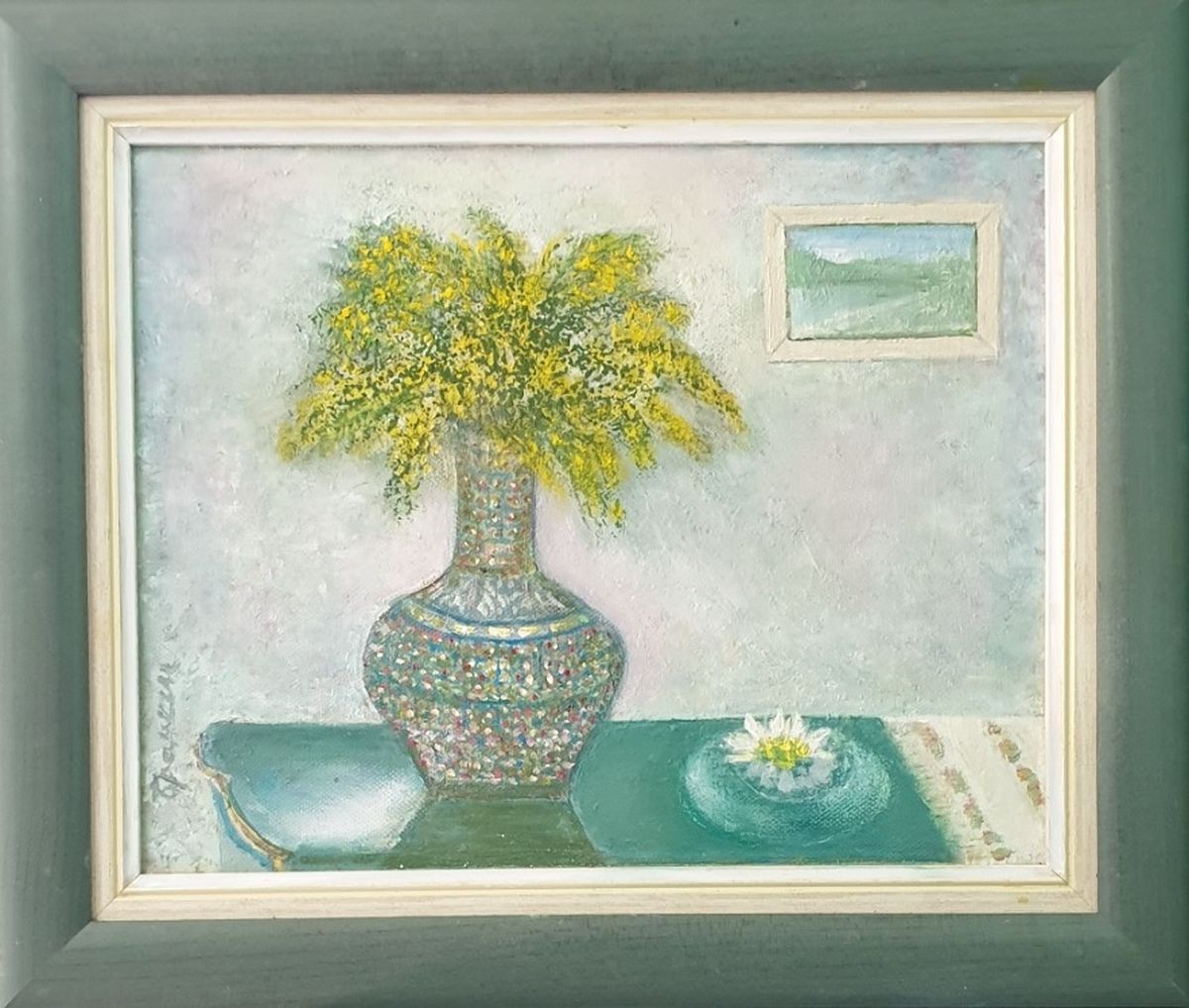 Mimose in vase