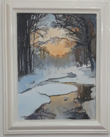 Sunset in the winter period by Markovic Branka