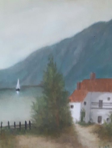 House and the sea by Markovic Branka