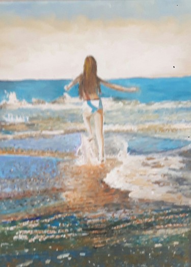 The girl and the sea by Markovic Branka