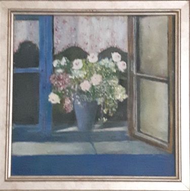 Flowers at window