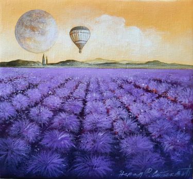 Lavender in the evening,  by Stankovic Nenad