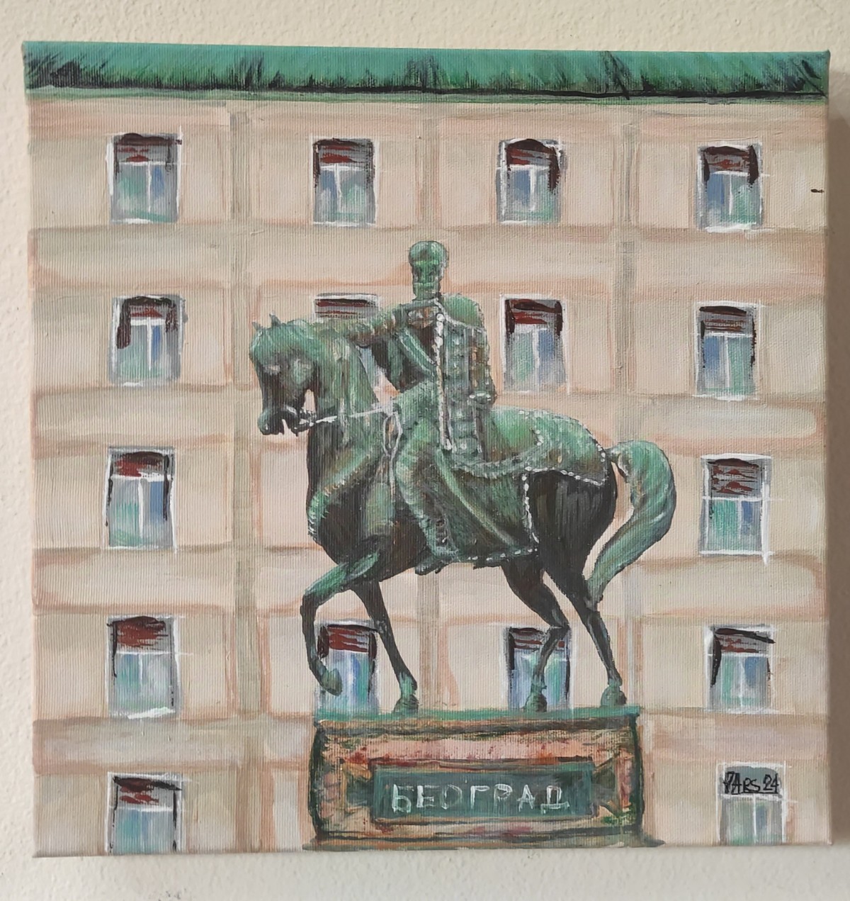 Beograd Prince Mihajlo Obrenović on the horse