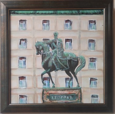 Beograd Prince Mihajlo Obrenovic on the horse by Arsenović Jelena