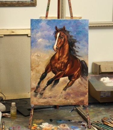 Pastuv | Ulje na platnu | 50x70 cm by Klipa Goran