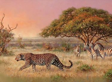 Leopard - Ulje na platnu