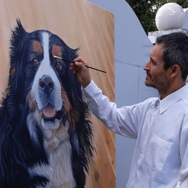 Dogs painting