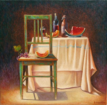 Fruit and wine by Simic Branislav