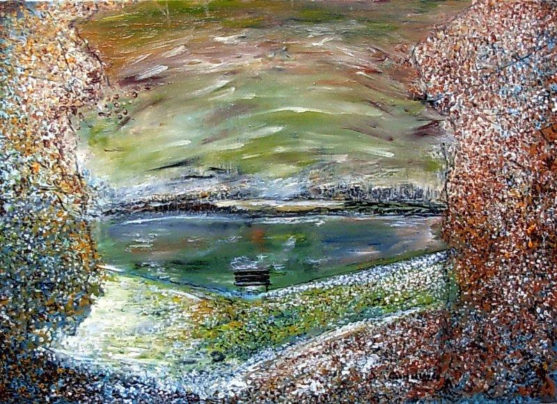 Great harmony - a green oasis, Painting Lazarevic Sinisa