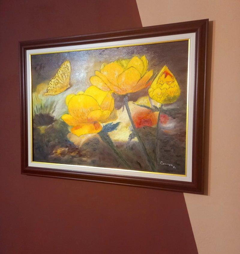 The yellow roses still smell, Painting Lazarevic Sinisa