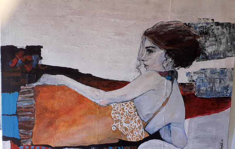 Turquoise, Painting Perovic Vesna