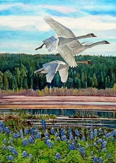 Swans by Milutinovic Bojan
