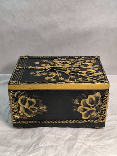 DECORATIVE BOX-GOLDEN BLACK 4-UNIQUE by Jelić Maja