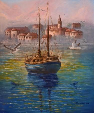 Foggy dawn by Petrovic Vesna