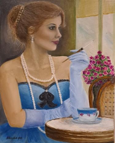 lady in blue by Petrovic Vesna