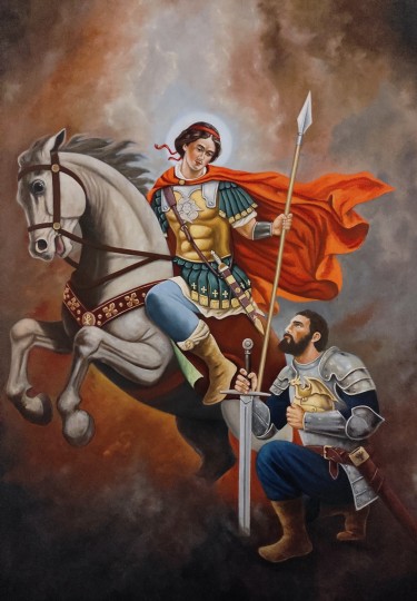 Saint George and Milos Obilic by Barbek Bojan
