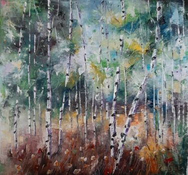 Birch forest