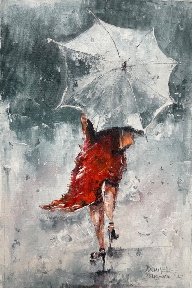 The Girl with the Umbrella by Artium paintings