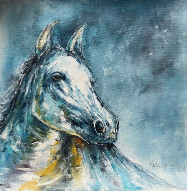 Blue horse by Artium paintings