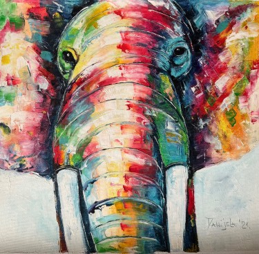 Colorful elephant by Artium paintings