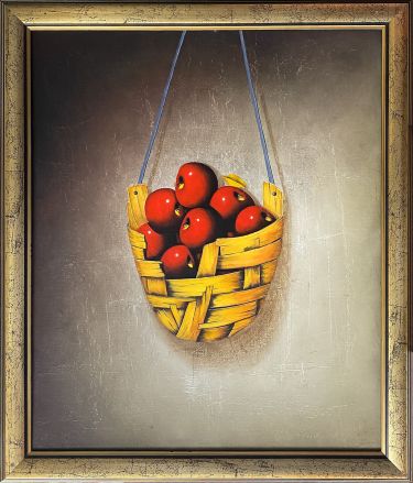 Pletena korpa sa jabukom by Kushinski Marin