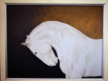 The white horse by Kushinski Marin