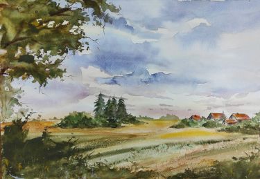 Edge of the Village,  by Godnič Bakoš Žanet