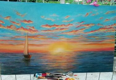 Orange sunset by Cetkovic Natalija