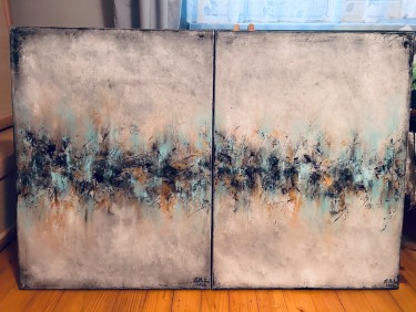 Abstract diptych