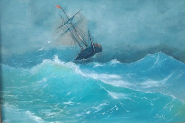 Ship in a storm by Maric Dejan