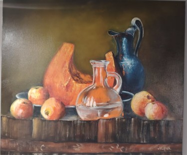 Still life with pumpkin by Maric Dejan