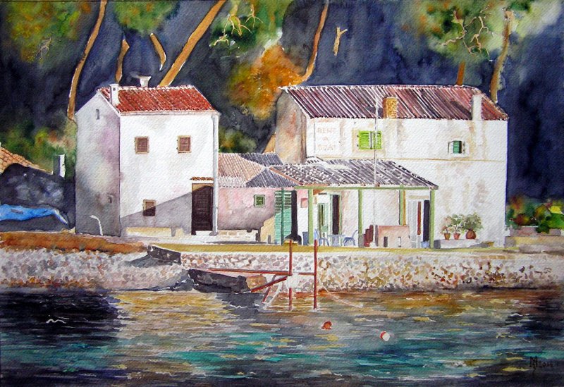 MEDITERRANEAN HOUSES, Painting Mihajlovic Zoran