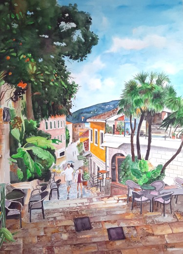 OLD MEDITERRANEAN STREET by Mihajlovic Zoran