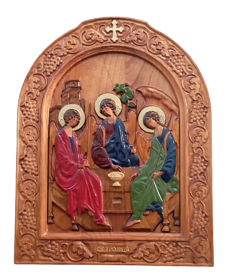 Icon of the Holy Trinity, Carving Danijela Markovic