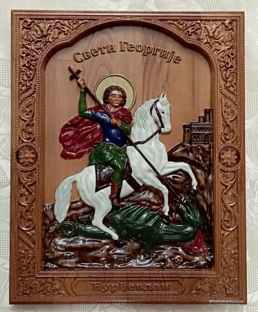 Icon of St George by Danijela Markovic