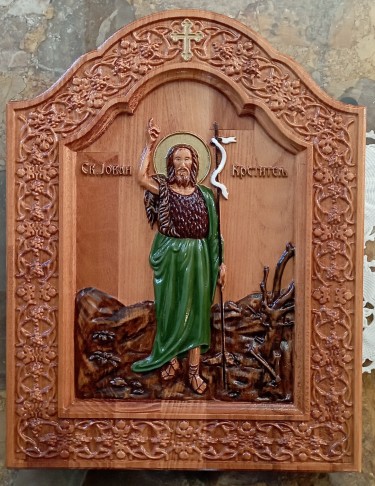 Icon of St John the Baptist by Danijela Markovic