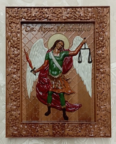 Icon of St  Archangel Michael by Danijela Markovic