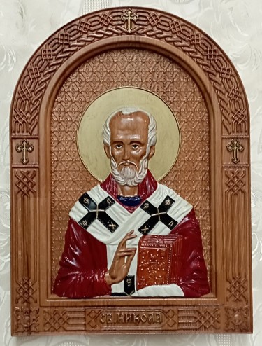 Icon of St Nicholas by Danijela Markovic