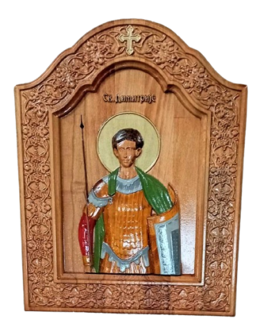 Icon of St Dimitrije by Danijela Markovic